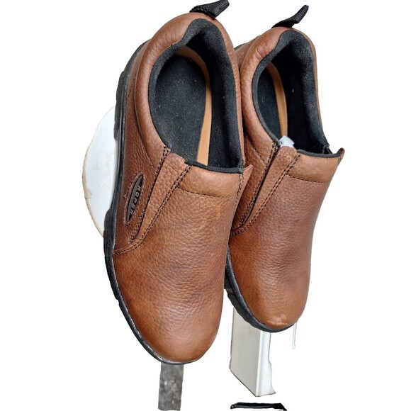 ROPER Performance Slip On MENS Brown Casual Loafer Shoe - SZ 10 - NEW NEVER WORN